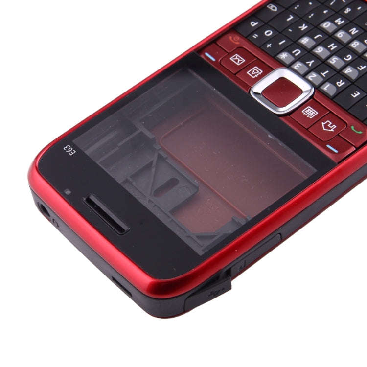 Full Housing Cover (Front Cover + Middle Frame Bezel + Battery Back Cover + Keyboard) for Nokia E...