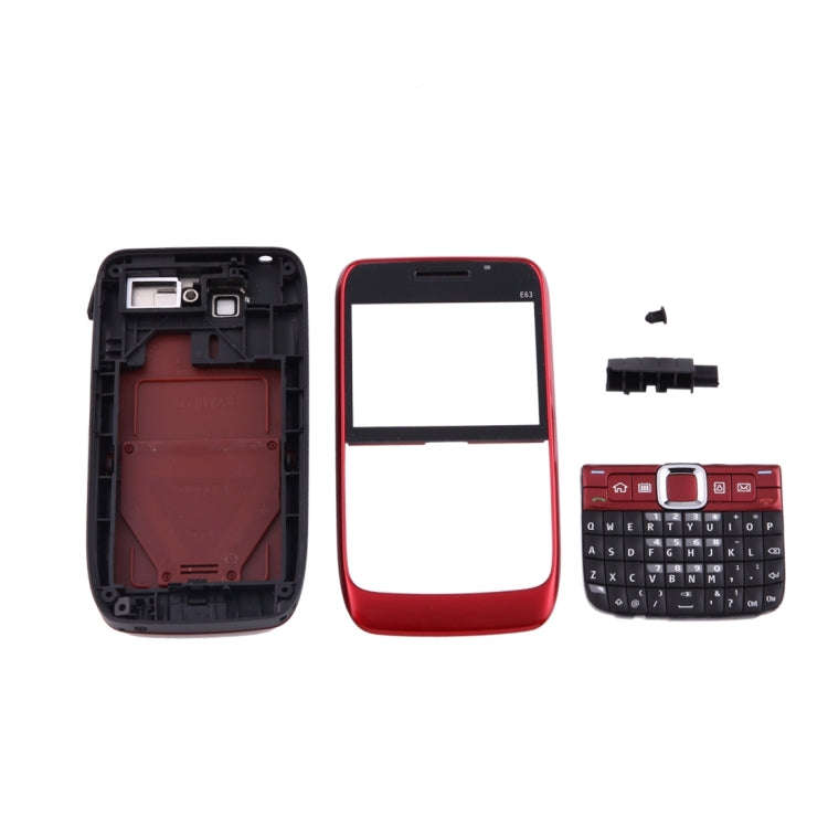 Full Housing Cover (Front Cover + Middle Frame Bezel + Battery Back Cover + Keyboard) for Nokia E...