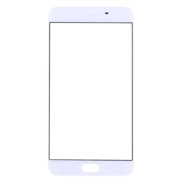 For OPPO R9s Front Screen Outer Glass Lens (White)