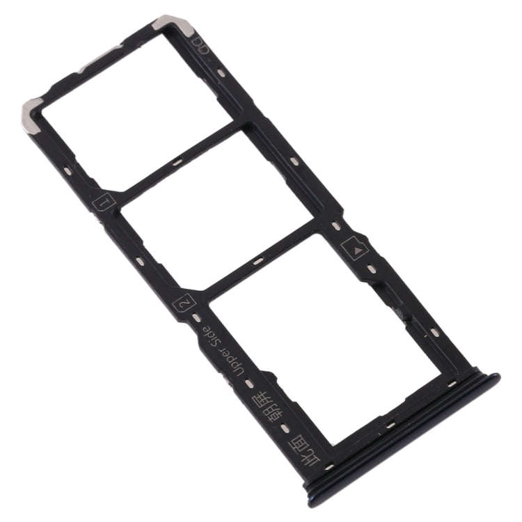 For Vivo S1 SIM Card Tray + SIM Card Tray + Micro SD Card Tray (Black)