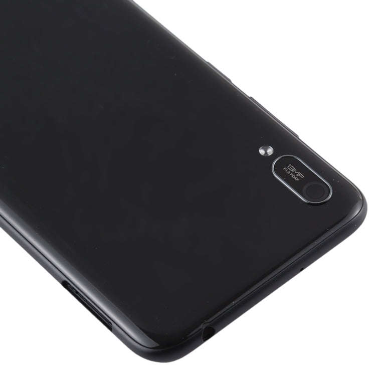 Battery Back Cover with Camera Lens & Side Keys for Huawei Enjoy 9e(Black)
