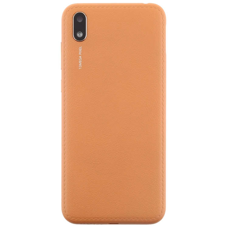 Battery Back Cover with Camera Lens & Side Keys for Huawei Y5 (2019)(Coffee)