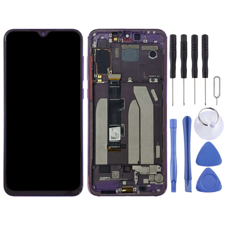 Original LCD Screen for Xiaomi Mi 9 SE Digitizer Full Assembly with Frame(Purple)