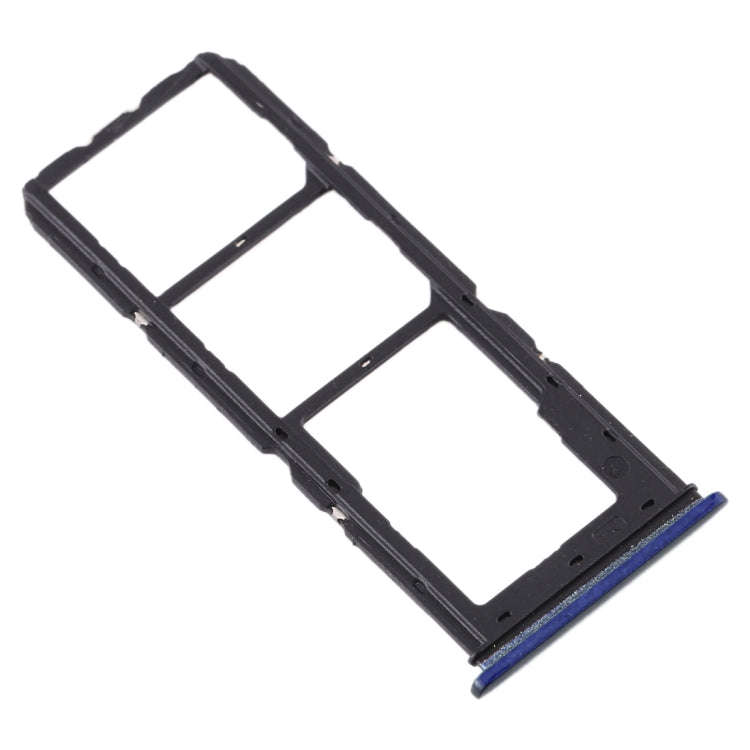 For Vivo U3x / U10 SIM Card Tray + SIM Card Tray + Micro SD Card Tray (Blue)