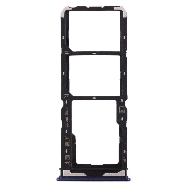 For Vivo  Y7s SIM Card Tray + SIM Card Tray + Micro SD Card Tray (Purple)