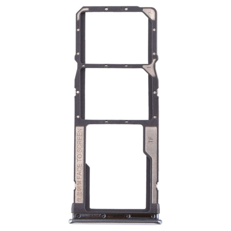 SIM Card Tray + SIM Card Tray + Micro SD Card Tray for Xiaomi Redmi Note 8 (Silver)
