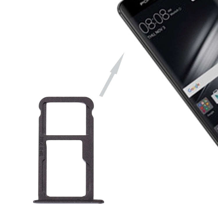 For Huawei Mate 9 SIM Card Tray & SIM / Micro SD Card Tray(Black)