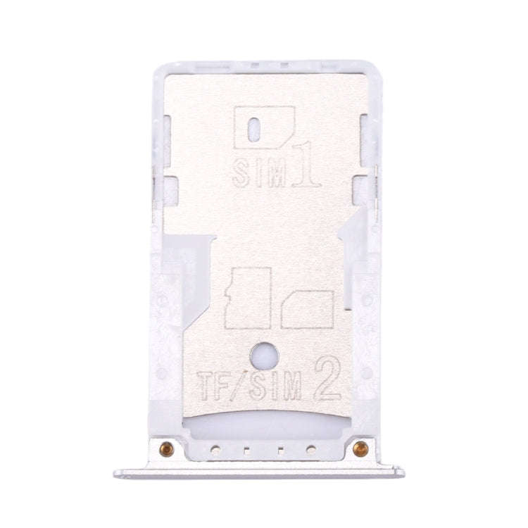 For Xiaomi Redmi Note 4 SIM & SIM / TF Card Tray(Silver)