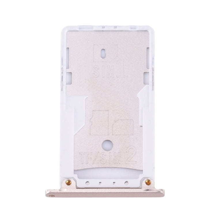 For Xiaomi Redmi Note 3 (Qualcomm Version) SIM & SIM / TF Card Tray(Gold)