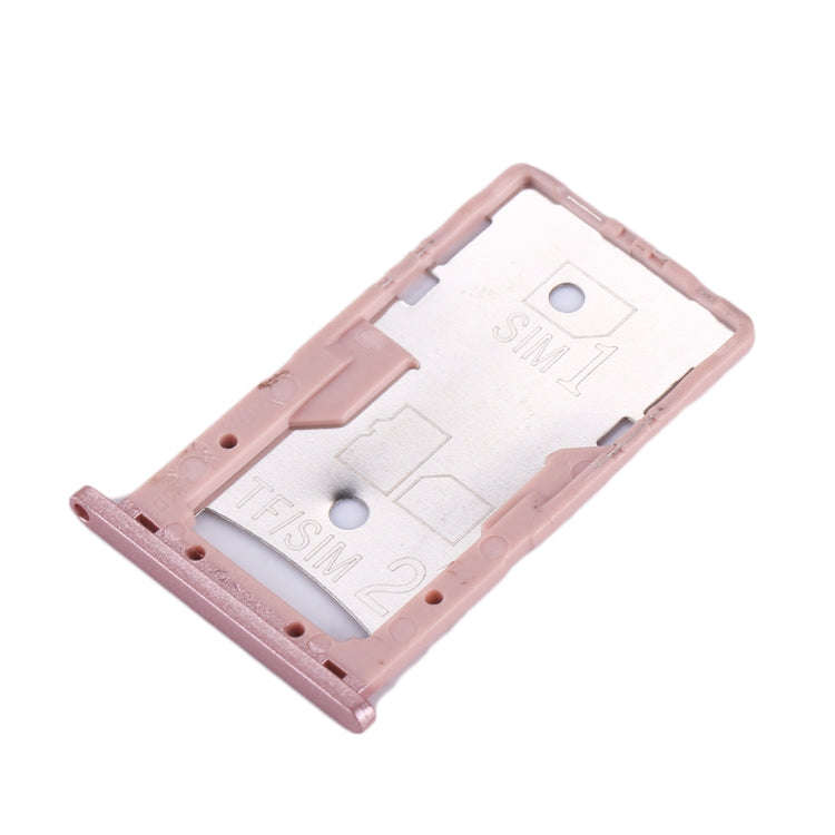 For Xiaomi Redmi 4A SIM & SIM / TF Card Tray(Rose Gold)