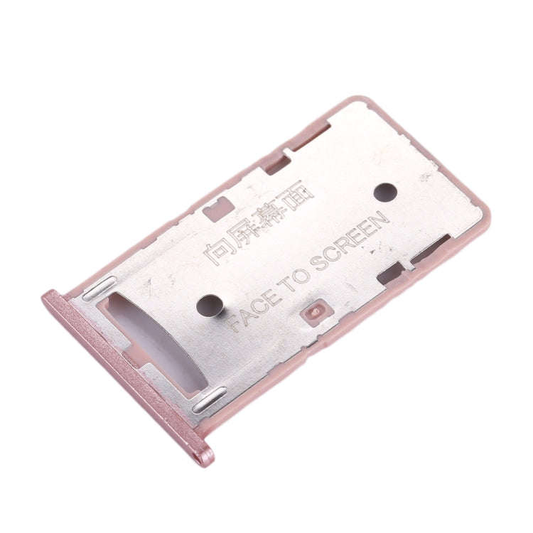 For Xiaomi Redmi 4A SIM & SIM / TF Card Tray(Rose Gold)