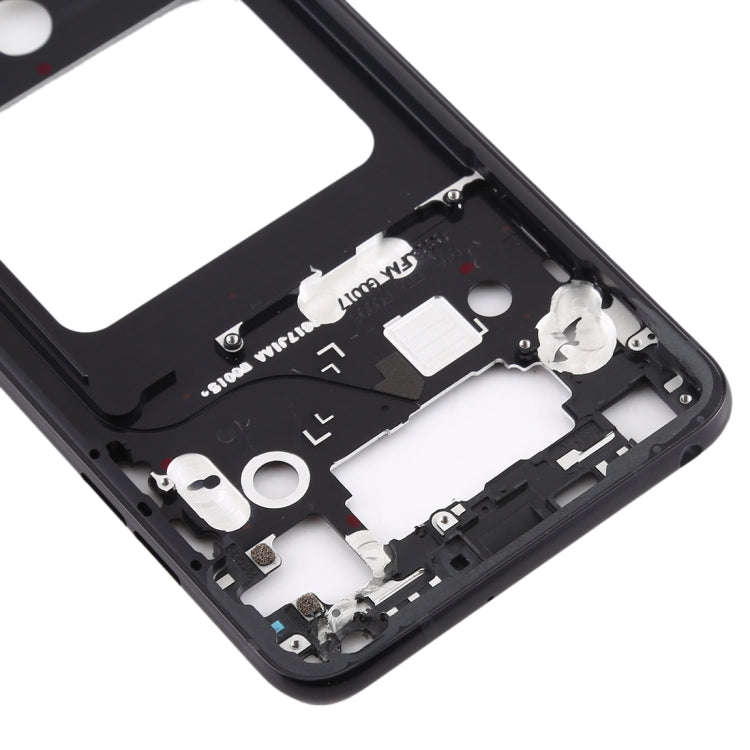 Front Housing LCD Frame Bezel Plate for LG V35 ThinQ (Black)
