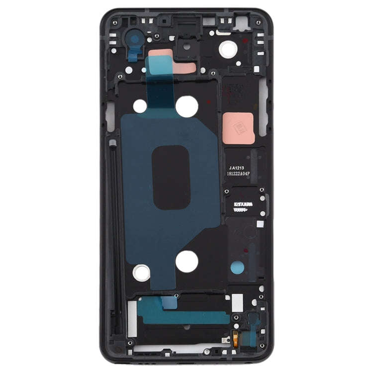 Front Housing LCD Frame Bezel Plate for LG Q Stylo 4 Q710 Q710MS Q710CS (Black)