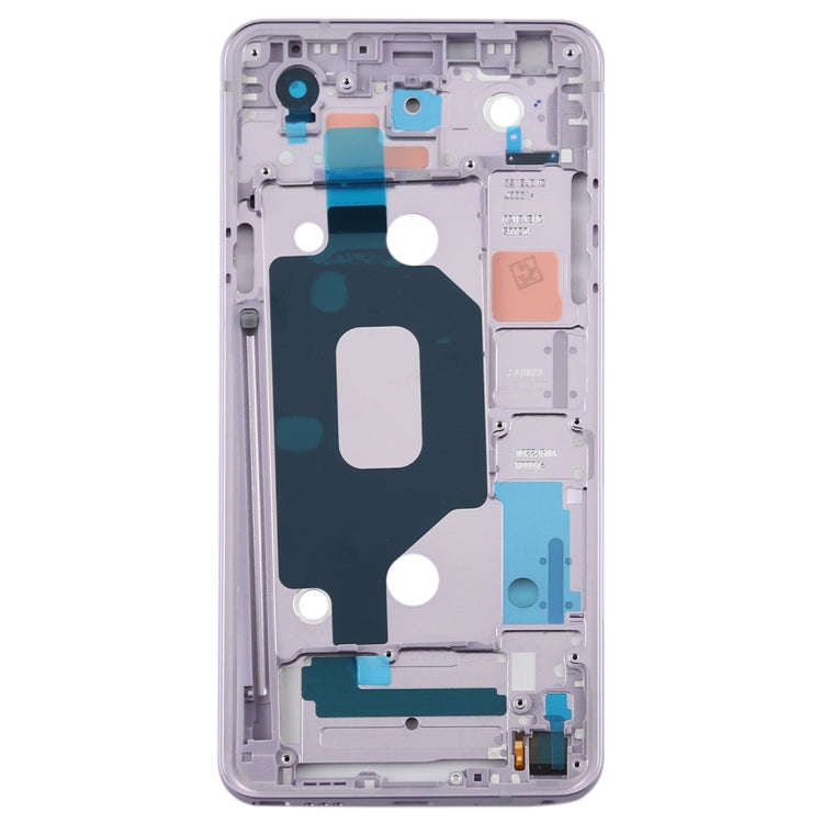 Front Housing LCD Frame Bezel Plate for LG Q Stylo 4 Q710 Q710MS Q710CS (Purple)
