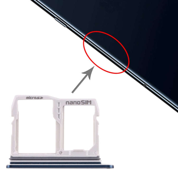 SIM Card Tray + Micro SD Card Tray for LG V40 ThinQ (Blue)