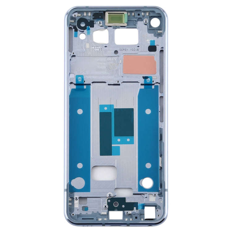 Front Housing LCD Frame Bezel Plate for LG Q70 (Baby Blue)
