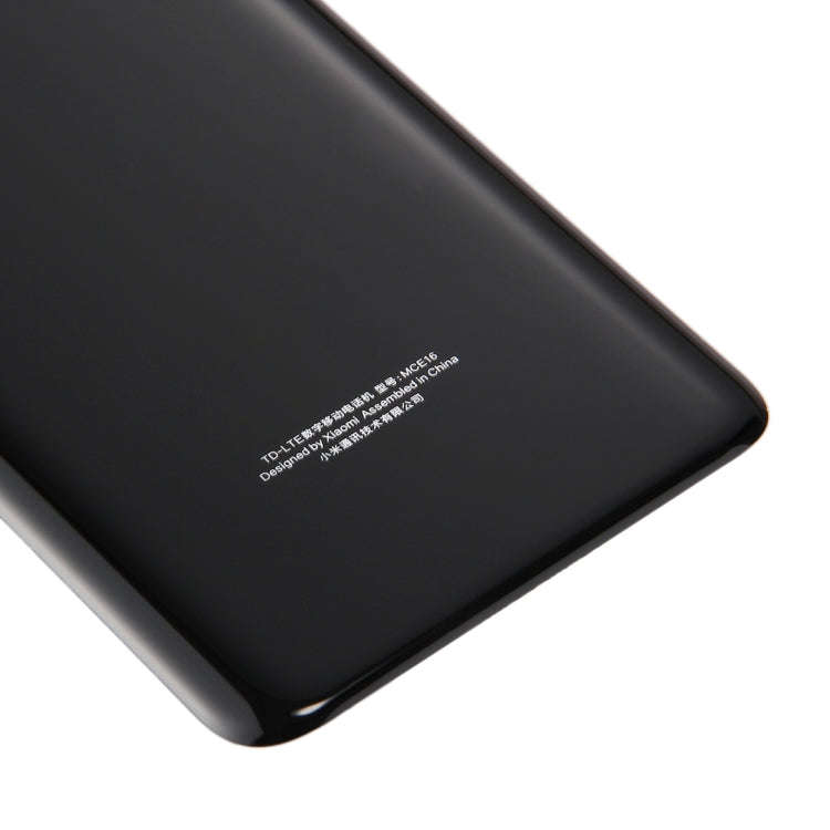 For Xiaomi Mi 6 Glass Battery Back Cover(Black)
