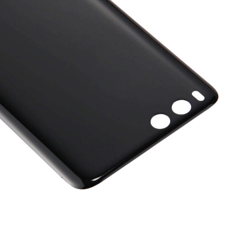 For Xiaomi Mi 6 Glass Battery Back Cover(Black)