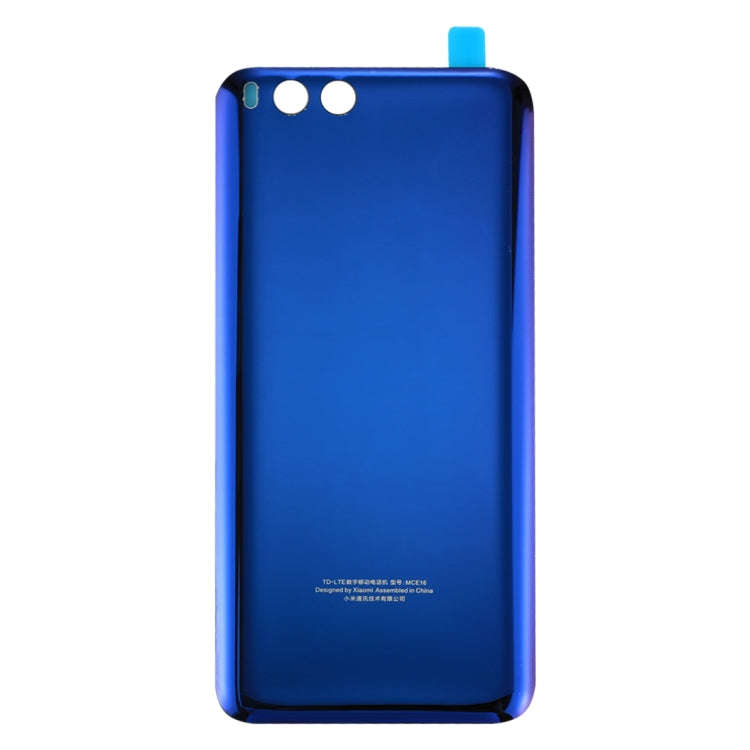 For Xiaomi Mi 6 Glass Battery Back Cover(Blue)