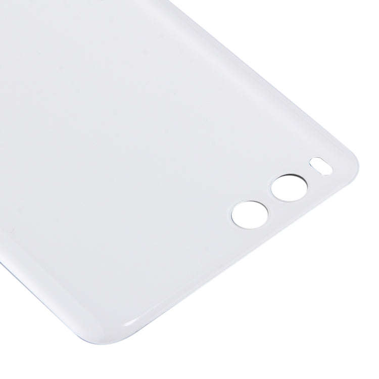 For Xiaomi Mi 6 Glass Battery Back Cover(White)