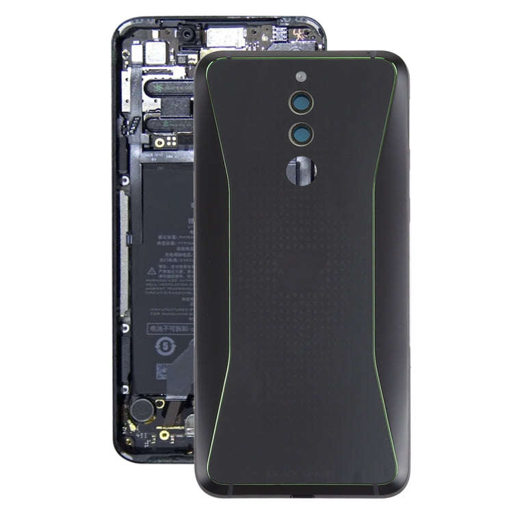 Original Middle Frame Bezel Plate + Battery Back Cover for Xiaomi Black Shark Helo(Black)