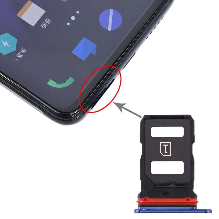 For Vivo iQOO Pro SIM Card Tray + SIM Card Tray (Blue)