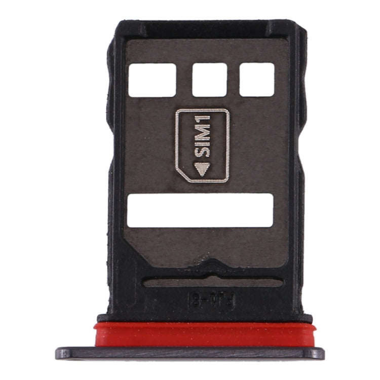 Original SIM Card Tray + NM Card Tray for Huawei Mate 30 (Black)
