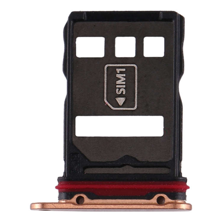 Original SIM Card Tray + NM Card Tray for Huawei Mate 30 Pro (Gold)