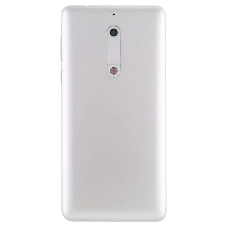 Battery Back Cover with Camera Lens & Side Keys for Nokia 5(White)