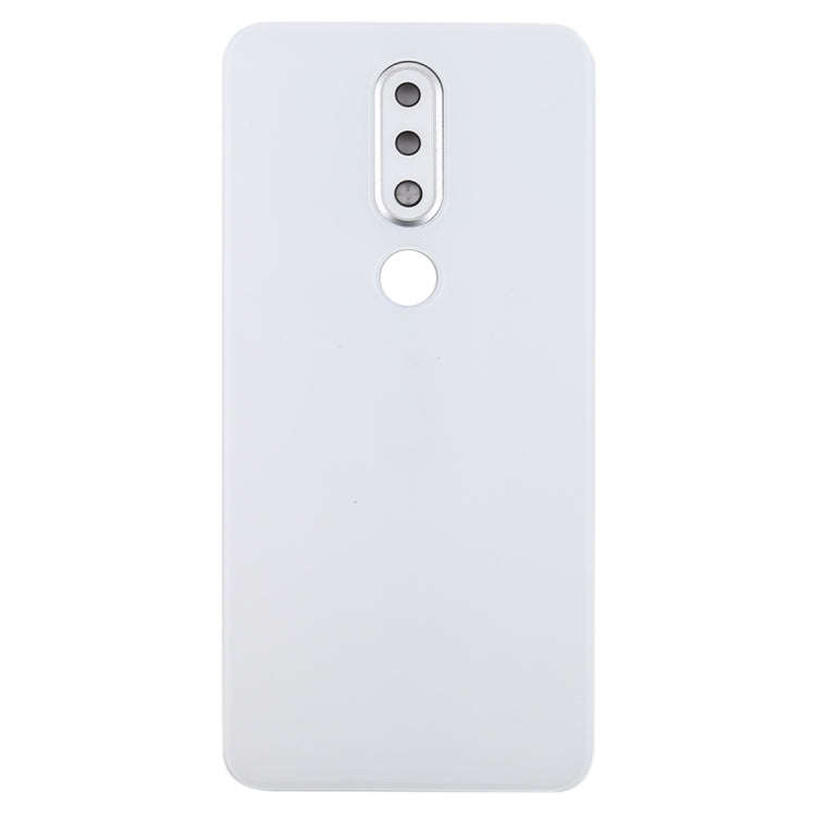 Battery Back Cover with Camera Lens for Nokia X6 (2018) / 6.1 Plus TA-1099 TA-1103(White)