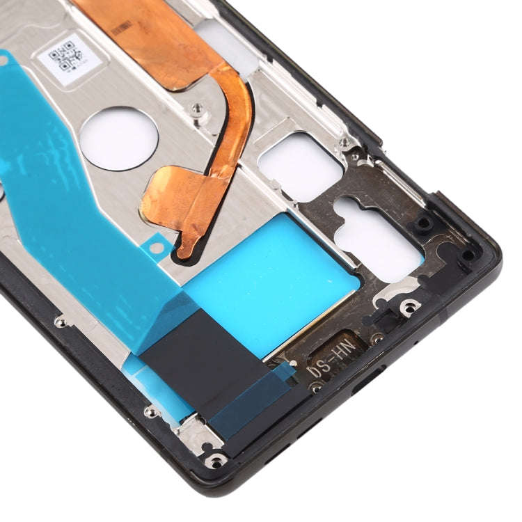 Front Housing LCD Frame Bezel Plate for Nokia 8 Sirocco (Black)