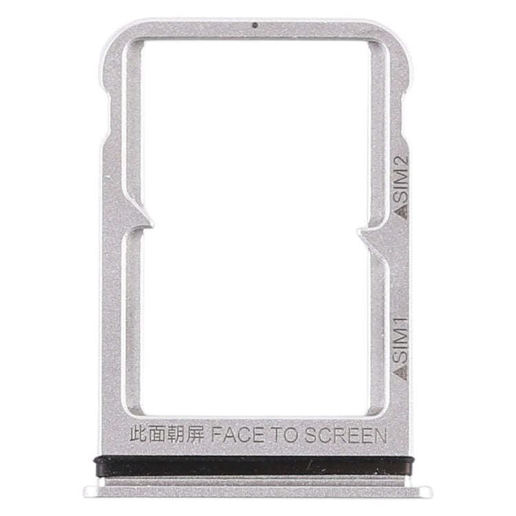 Double SIM Card Tray for Xiaomi Mi 8 (Silver)