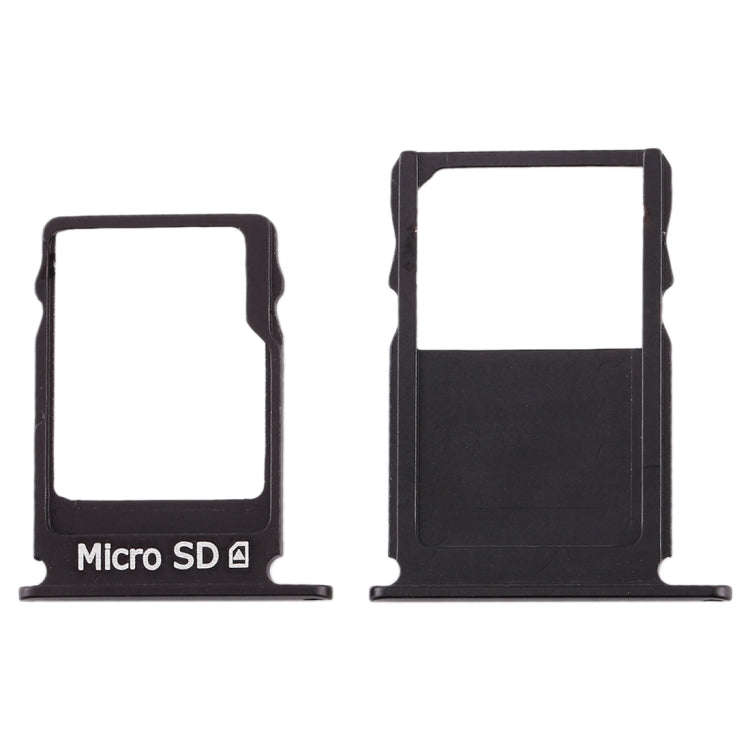 SIM Card Tray + Micro SD Card Tray for Nokia  3 TA-1020 TA-1028 TA-1032 TA-1038(Black)