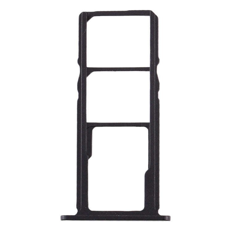 SIM Card Tray + SIM Card Tray + Micro SD Card Tray for Nokia 3.2 TA-1156 TA-1159 TA-1164 (Black)