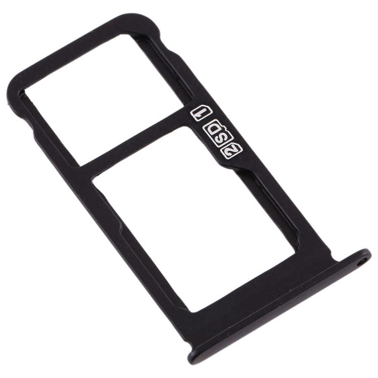 SIM Card Tray + SIM Card Tray / Micro SD Card Tray for Nokia X6 (2018) / TA-1099 / 6.1 Plus (Black)