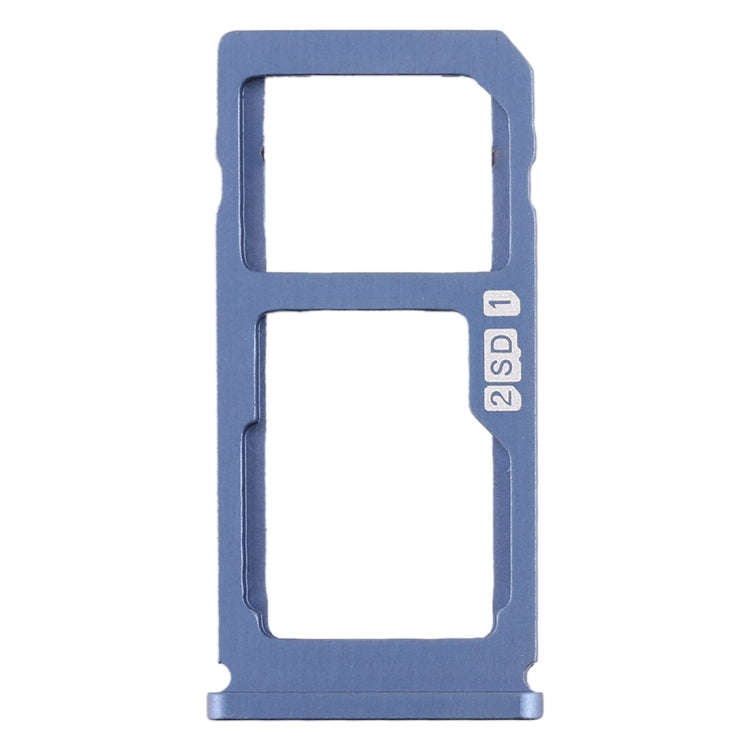 SIM Card Tray + SIM Card Tray / Micro SD Card Tray for Nokia 8 / N8 TA-1012 TA-1004 TA-1052 (Blue)