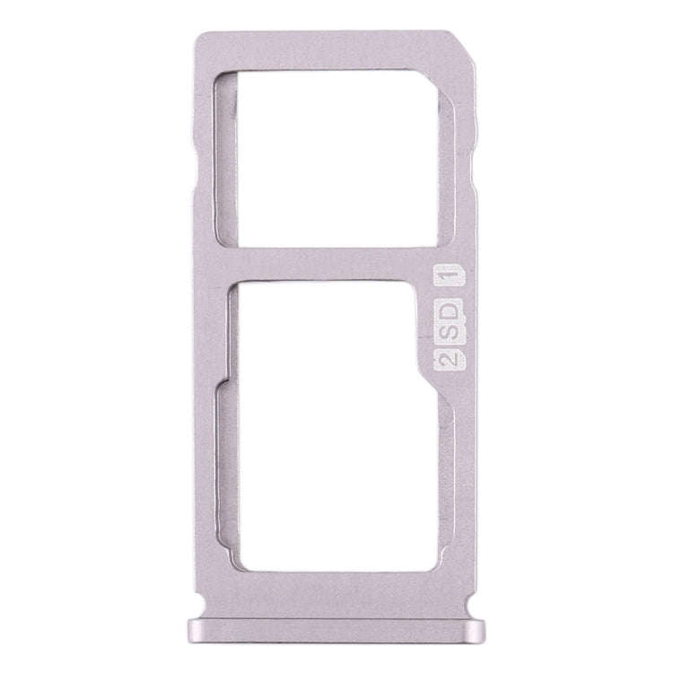 SIM Card Tray + SIM Card Tray / Micro SD Card Tray for Nokia 8 / N8 TA-1012 TA-1004 TA-1052 (Silver)
