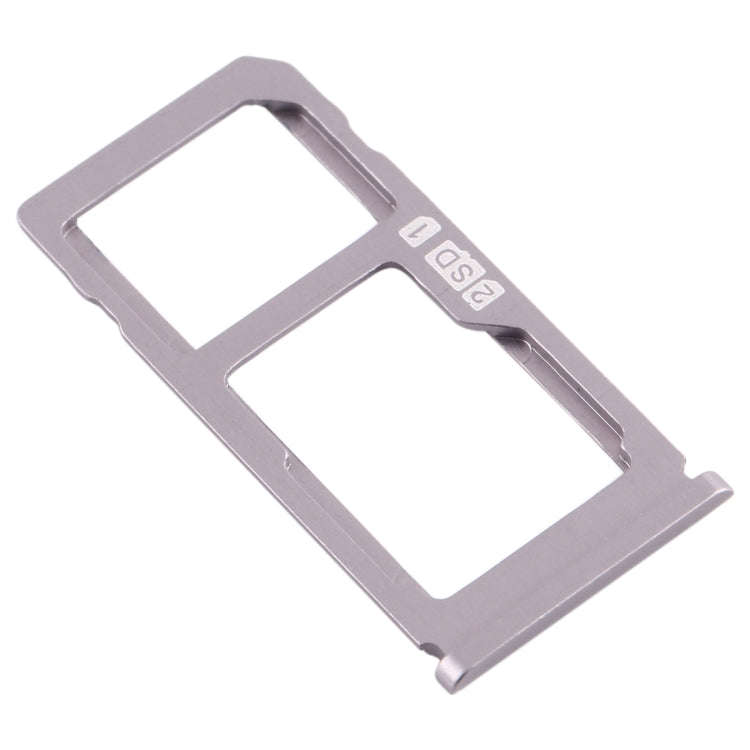 SIM Card Tray + SIM Card Tray / Micro SD Card Tray for Nokia 8 / N8 TA-1012 TA-1004 TA-1052 (Silver)