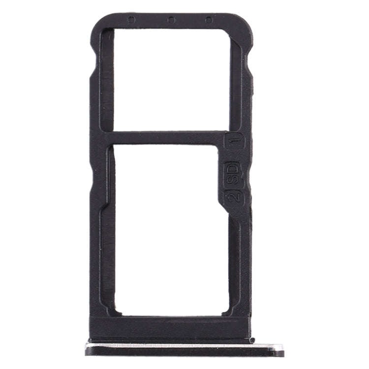 SIM Card Tray + SIM Card Tray / Micro SD Card Tray for Nokia 7 TA-1041 (Black)