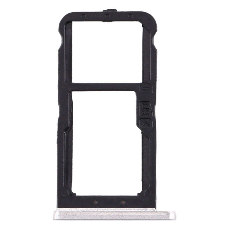 SIM Card Tray + SIM Card Tray / Micro SD Card Tray for Nokia 7 TA-1041 (White)