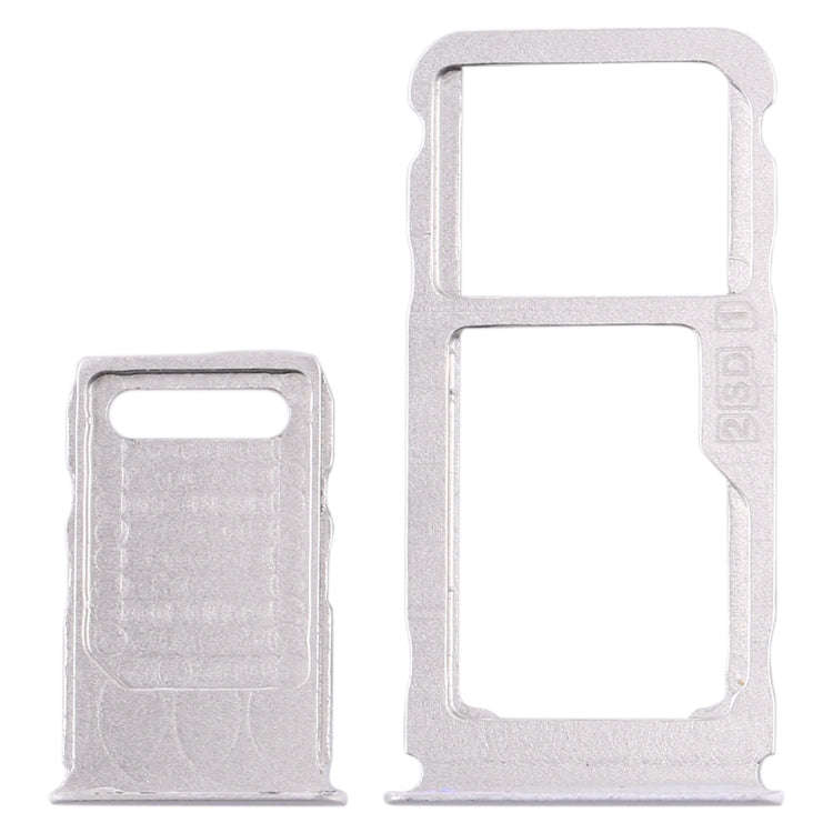 SIM Card Tray + SIM Card Tray + Micro SD Card Tray for Nokia 3.1 Plus (White)