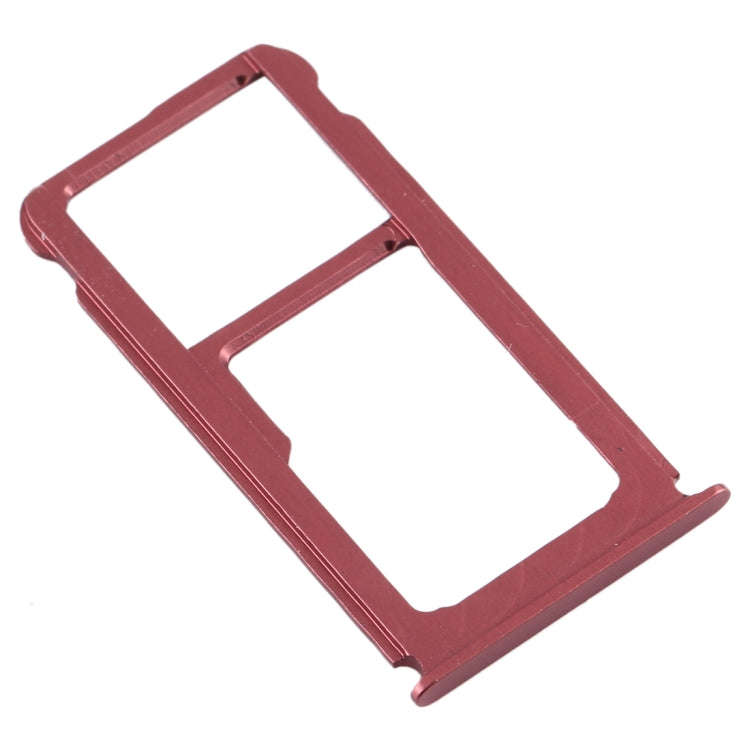 SIM Card Tray + SIM Card Tray / Micro SD Card Tray for Nokia 7 Plus TA-1062 (Purplish Red)