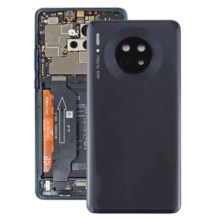 Original Battery Back Cover with Camera Lens for Huawei Mate 30(Black)