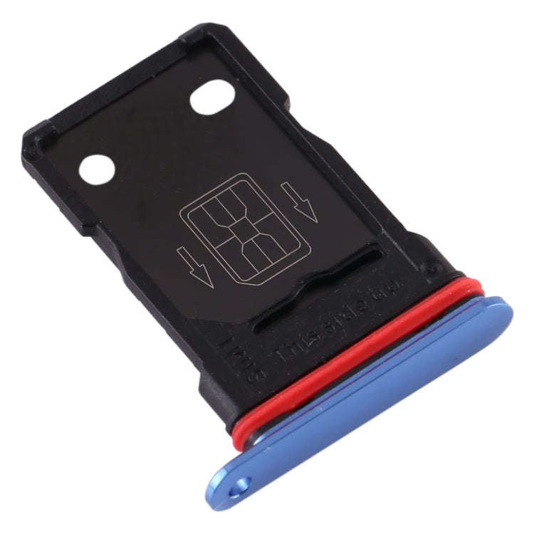 For OnePlus 7T SIM Card Tray + SIM Card Tray (Blue)
