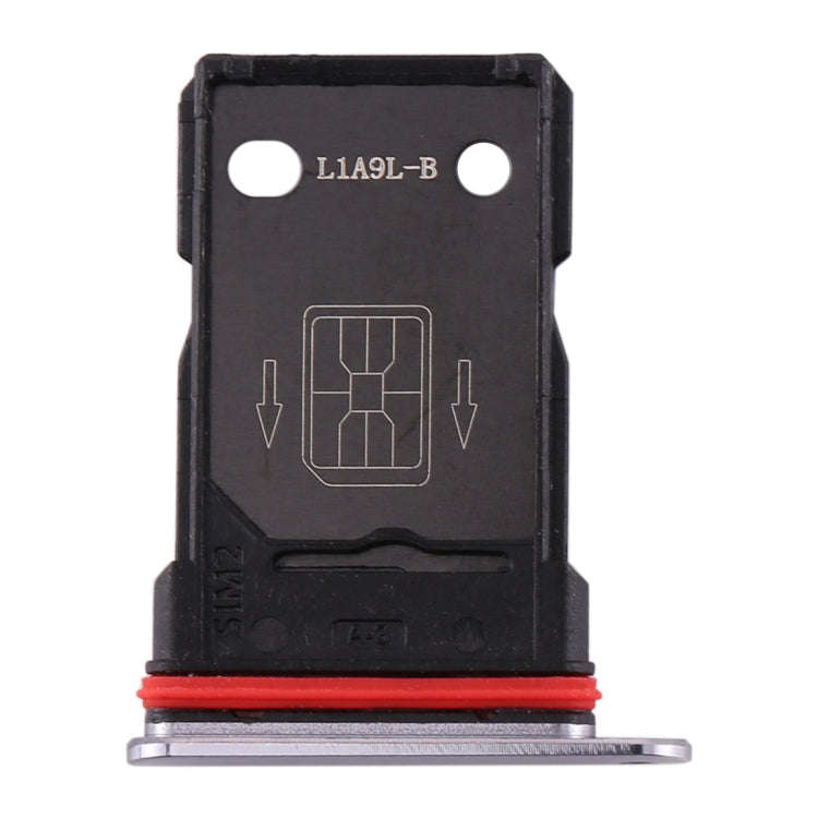 For OnePlus 7T SIM Card Tray + SIM Card Tray (Silver)