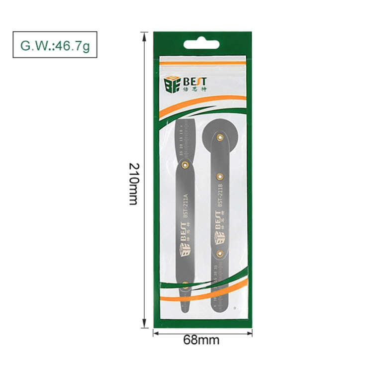 BEST BST-211A/B Universal Mobile Phone Repair Opener Tool Metal Disassemble Crowbar Metal Steel P...