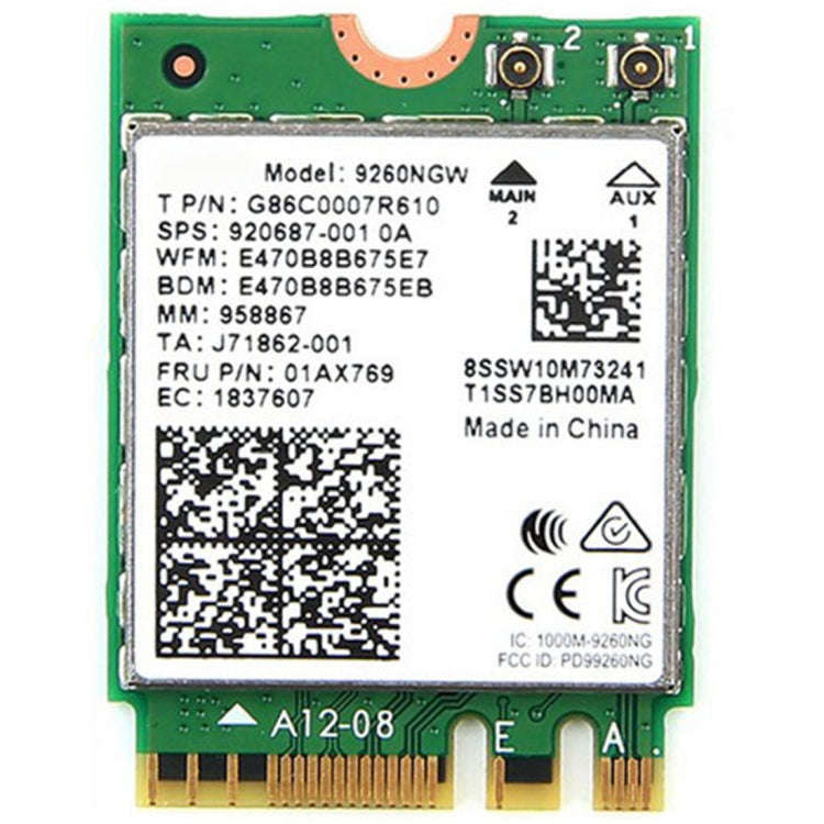 9260NGW Brand New for Intel Dual Band Wireless-AC 9260AC Bluetooth 5.0 5G 1730Mbps Wifi Network C...