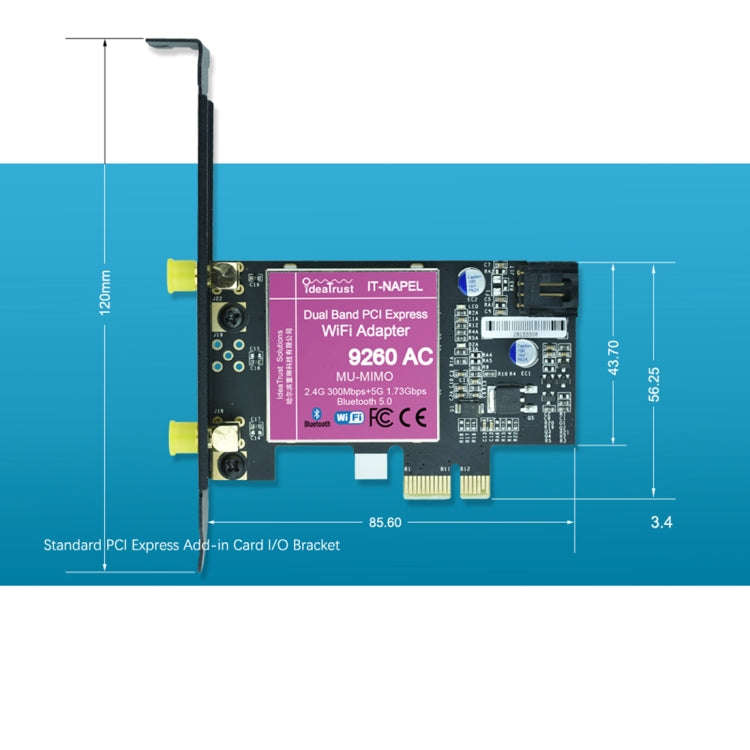 9260NGW Brand New for Intel Dual Band Wireless-AC 9260AC Bluetooth 5.0 5G 1730Mbps Wifi Network C...