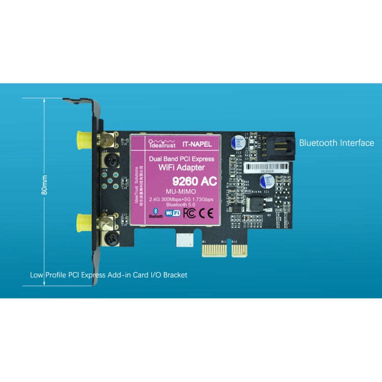 9260NGW Brand New for Intel Dual Band Wireless-AC 9260AC Bluetooth 5.0 5G 1730Mbps Wifi Network C...