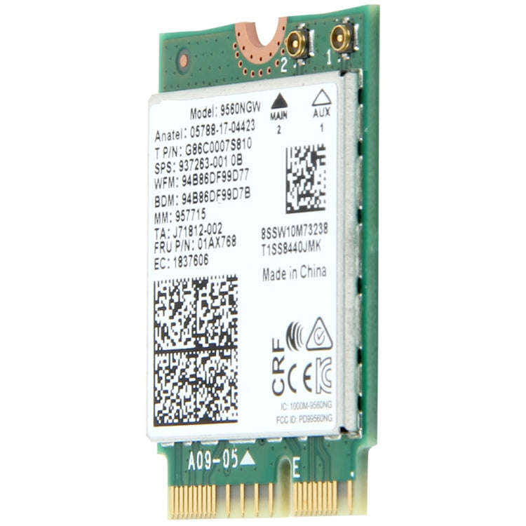 9560NGW Dual Band 1.73Gbps Wireless for Intel 9560ac NGFF Key E Wifi Card 8020.11ac Bluetooth 5.0...